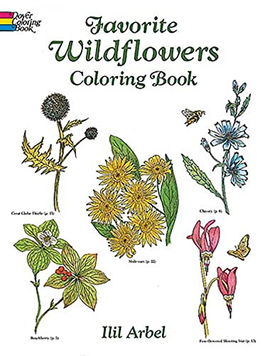 Favourite Wildflowers Colouring Book (Dover Nature Coloring Book)