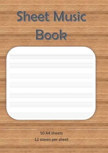 Sheet Music Book (50  - pages): Paperback