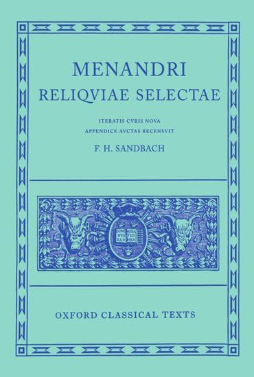 Menander Reliquiae Selectae (Oxford Classical Texts)