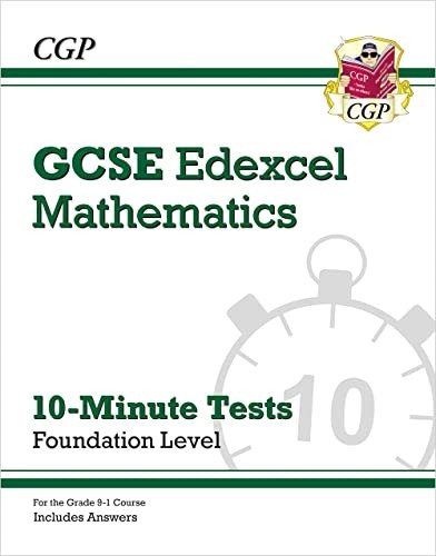 New Grade 9-1 GCSE Maths Edexcel 10-Minute Tests - Foundation (includes Answers)
