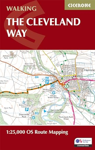The Cleveland Way Map Booklet: 1:25,000 OS Route Mapping