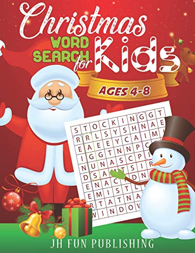 Christmas Word Search For Kids Ages 4-8 (Christmas Word Searches)