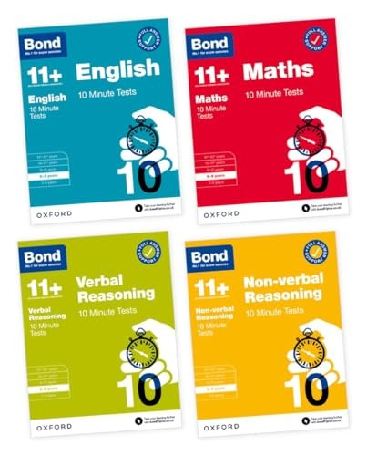 Bond 11+: Bond 11+ 10 Minute Tests Bundle with Answer Support 8-9 years