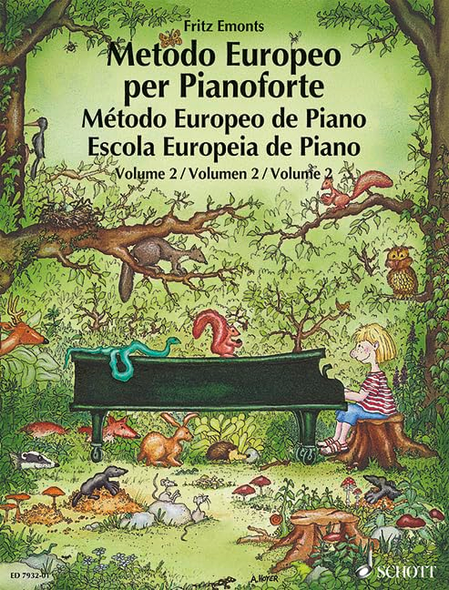 European Piano Method-Volume 2 : German/French/English/Spanish