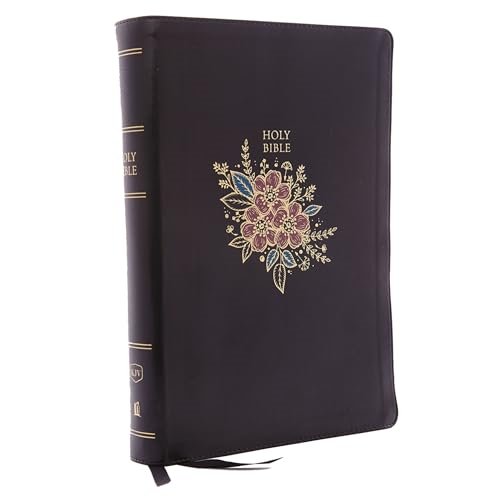 KJV, Deluxe Reference Bible, Super Giant Print, Imitation Leather, Black, Red Letter Edition, Comfort Print