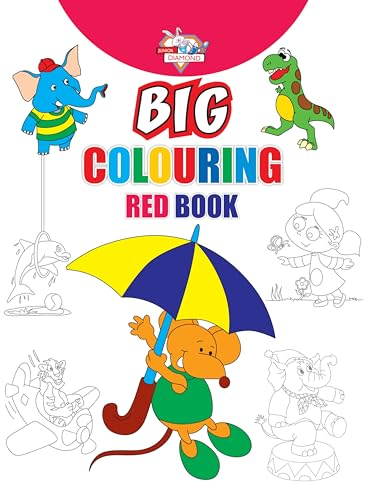 Big Colouring Red Book for 5 to 9 years Old Kids| Fun Activity and Colouring Book for Children
