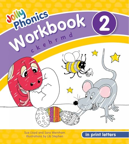 Jolly Phonics Workbook 2: In Print Letters (American English edition) (Jolly Phonics Workbooks, Set of 1-7)