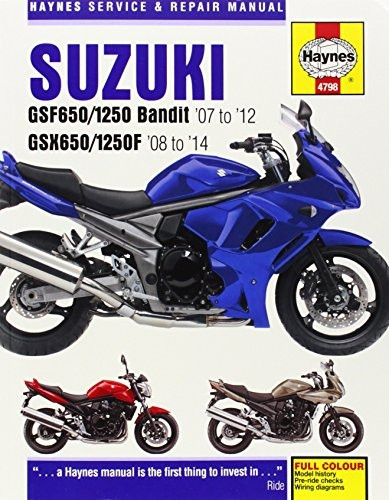 Suzuki GSF650/1250 Bandit & GSX650/1250F Service & Repair Manual: 2007-2013 (Haynes Service and Repair Manuals)