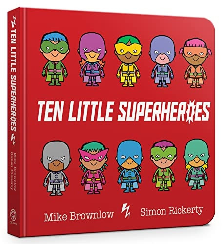 Ten Little Superheroes Board Book (Ten Little) [Board book]