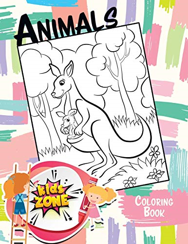 Animals: Kids Zone Coloring -  Book