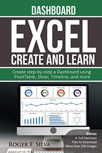 Excel Create and Learn - Dashboard: More than 250 images and, 4 Full Exercises. Create Step-by-step a Dashboard. (Create and Learn)