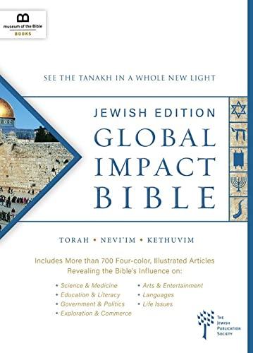 Global Impact Bible, JPS Tanakh Jewish Edition (Hardcover): See the Bible in a Whole New Light