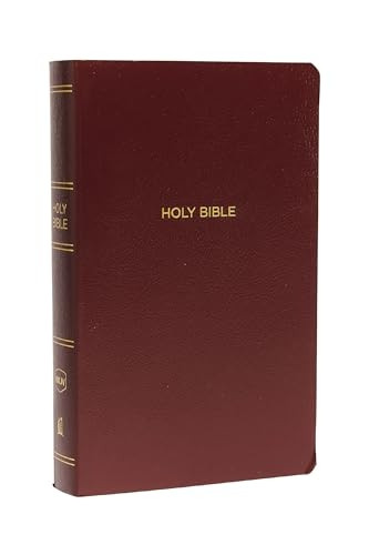NKJV, Gift and Award Bible, Leather-Look, Burgundy, Red Letter Edition, Comfort Print