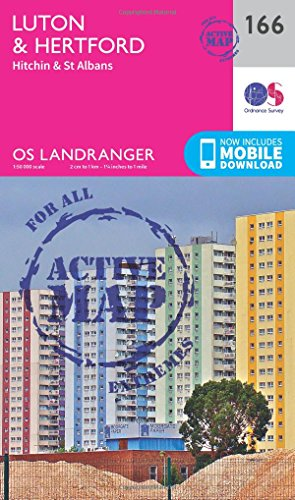 Luton, Hertford, Hitchin & St Albans (OS Landranger Map)