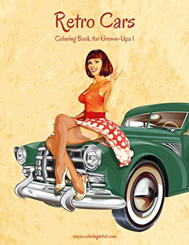 Retro Cars Coloring Book  - for Grown - Ups 1