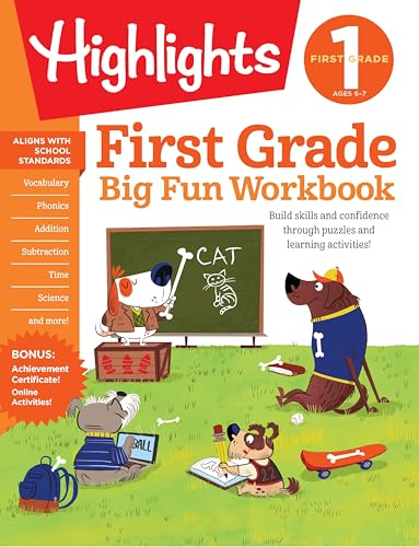 The Big Fun First Grade Activity Book: Build skills and confidence through puzzles and early learning activities! (Highlights (TM) Big Fun Activity Workbooks)