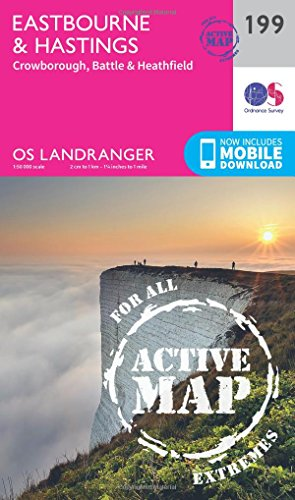 Eastbourne & Hastings, Battle & Heathfield (OS Landranger Map)