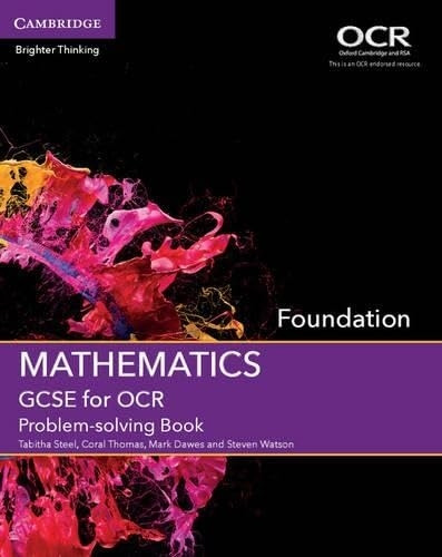 GCSE Mathematics for OCR Foundation Problem-solving Book (GCSE Mathematics OCR)