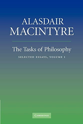 The Tasks of Philosophy: Selected Essays: v. 1