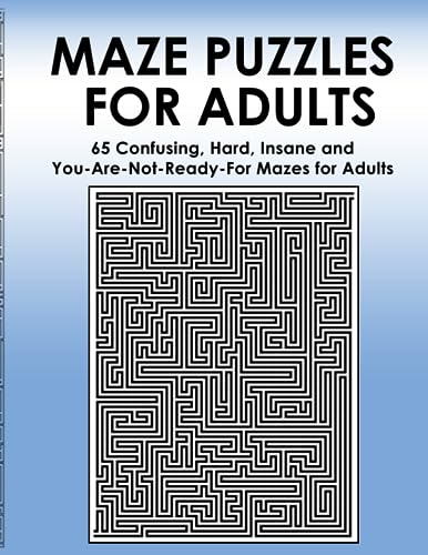 Maze Puzzles for Adults: 65 Confusing, Hard, Insane and You-Are-Not-Ready-For Puzzles for Adults and Outstanding Teens