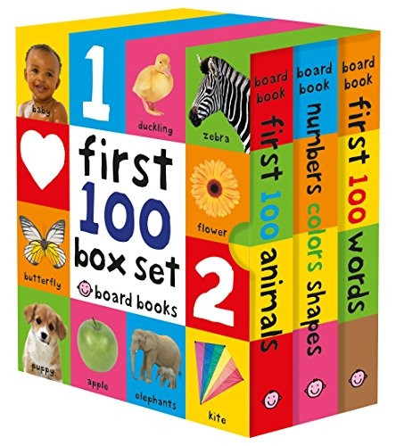 First 100 Slipcase (3 Small Board Books Without Padded Cover)