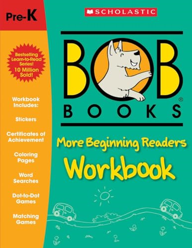 Bob Books - More Beginning Readers Workbook Phonics, Writing Practice, Stickers, Ages 4 and Up, Kindergarten, First Grade (Stage 1: Starting to Read) (Bob Books)