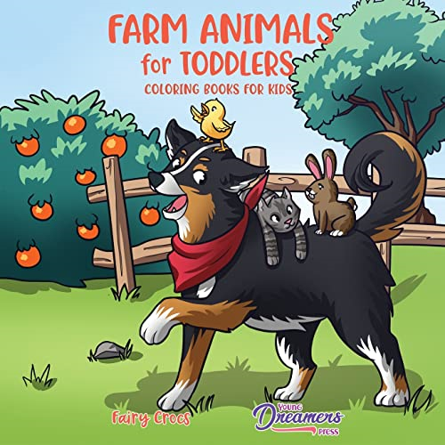 Farm Animals for Toddlers:  - Little Farm Life Coloring  - Books for Kids Ages 2 - 4,  - 6 - 8 (Coloring Books for  - Kids)