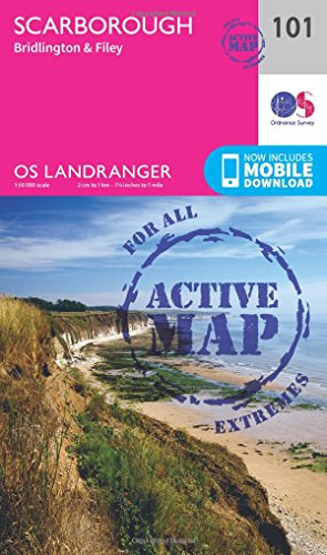 Scarborough, Bridlington & Filey (OS Landranger Map)