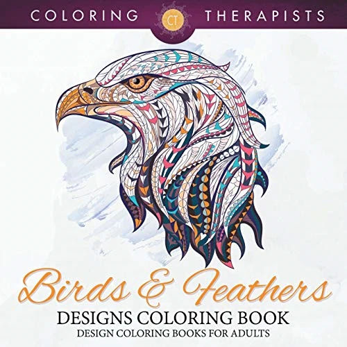 Birds & Feathers Designs  - Coloring Book  -  Design  - Coloring Books For Adults