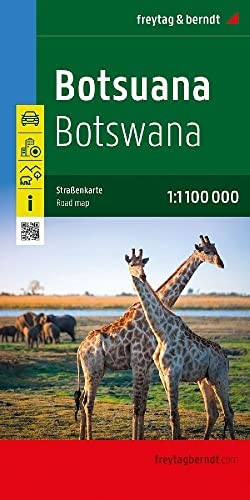 Botsuana, StraÃŸenkarte 1:1.100.000, freytag & berndt