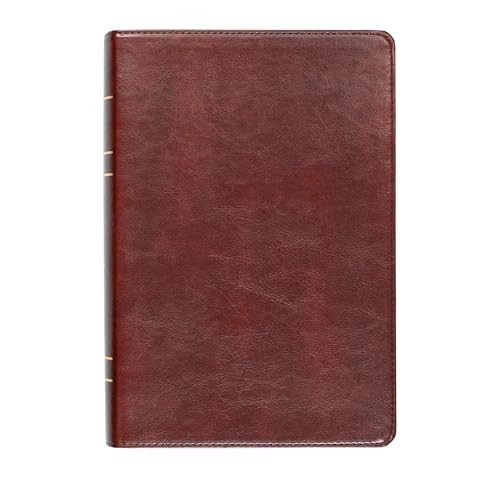 Lsb Large Print Wide Margin Paste-Down Reddish-Brown Faux Leather