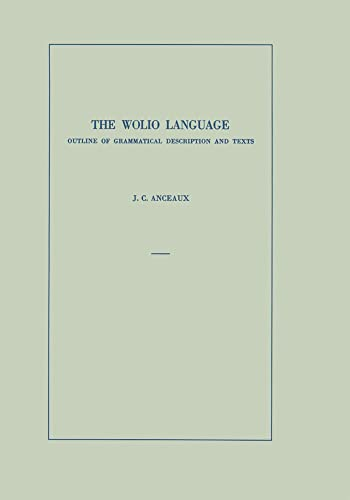 The Wolio Language: Outline  of Grammatical Description  and Texts