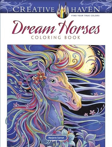 Creative Haven Dream Horses Coloring Book