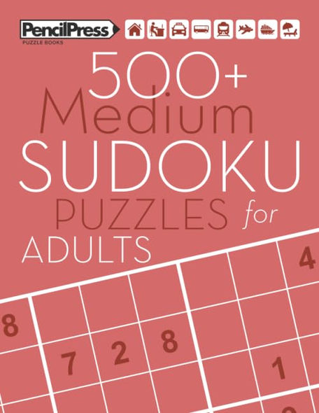 500+ Medium Sudoku Puzzles for Adults: Sudoku Puzzle Books Medium (with answers)