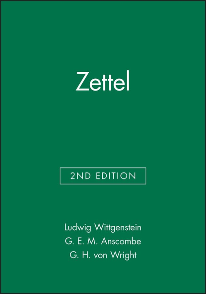 Zettel (Open University Set Books)