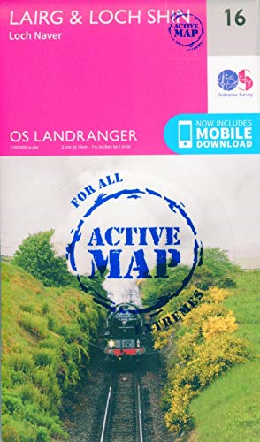 Lairg & Loch Shin, Loch Naver (OS Landranger Map)
