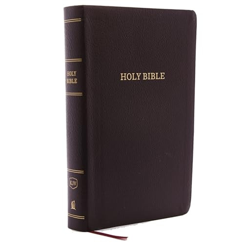 KJV, Reference Bible, Personal Size Giant Print, Bonded Leather, Burgundy, Red Letter Edition, Comfort Print