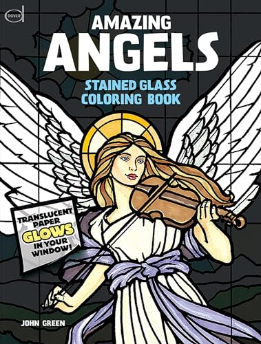 Amazing Angels Stained Glass Coloring Book