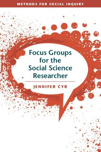 FOCUS GROUPS SOCIAL SCNCE RESEARCHR