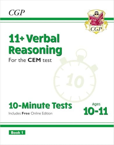 New 11+ CEM 10-Minute Tests: Verbal Reasoning - Ages 10-11 Book 1 (with Online Edition)