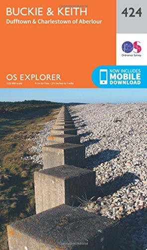 OS Explorer Map (424) Buckie and Keith