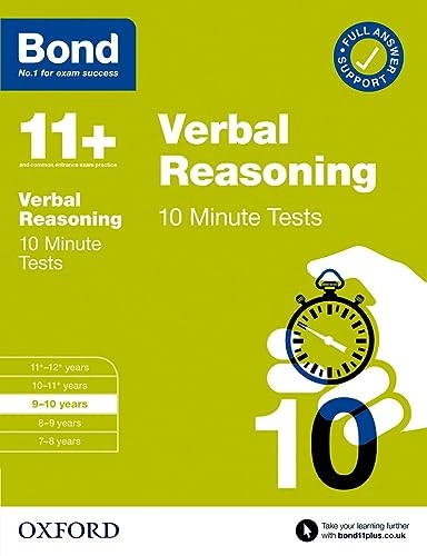 Bond 11+: Bond 11+ 10 Minute Tests Verbal Reasoning 9-10 years (Bond 11+)