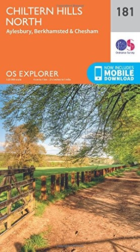 OS Explorer Map (181) Chiltern Hills North