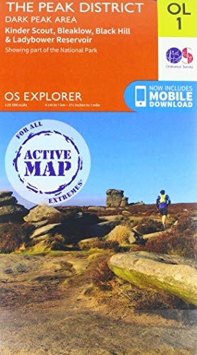 The Peak District: Dark Peak Area (OS Explorer Active)