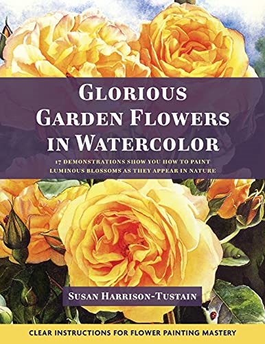 Glorious Garden Flowers in  Watercolor