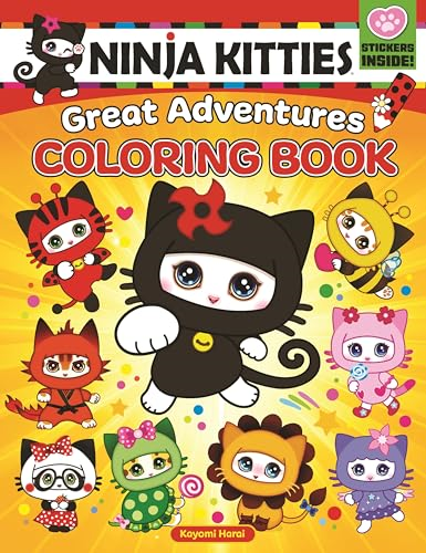 Ninja Kitties Great Adventures Coloring Book