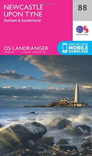 Landranger (88) Newcastle upon Tyne, Durham & Sunderland (OS Landranger Map)