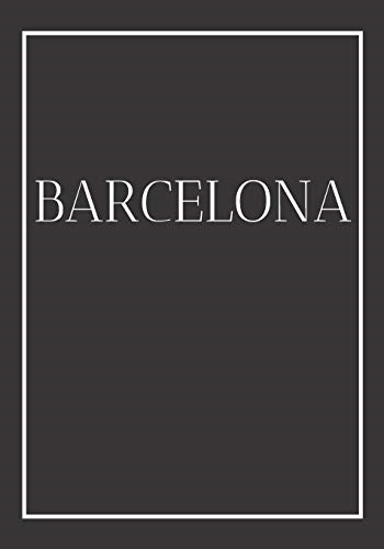 Barcelona: A decorative book for coffee tables, end tables, bookshelves and interior design styling: Stack Spain city books to add decor to any room. Monochrome effect cover: Ideal for your own home or as a modern home decoration gift. (Spain)