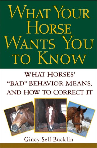What Your Horse Wants You to Know: What Horses  Bad  Behavior Means, and How to Correct It: What Horses Bad Behaviour Means and How to Correct It