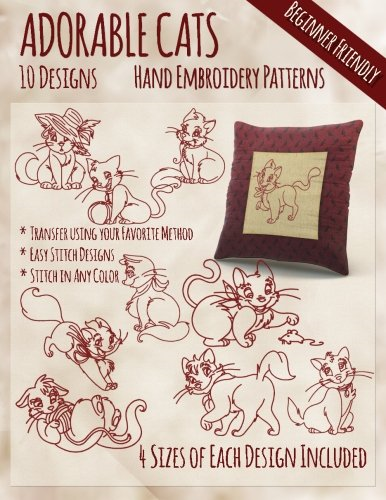 Adorable Cats Hand Embroidery Patterns